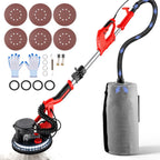 VEVOR Drywall Sander 850W Variable Speed 800-1750RPM LED Vacuum Bag