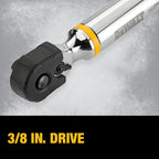 DEWALT Digital Torque Wrench, 3/8 inch Drive, 20-100 FT-LB, with Storage Case