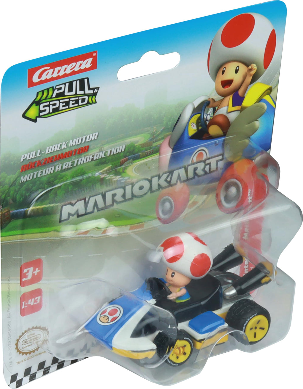 Carrera Pull & Speed 15818407 Official Licensed Kids Mario Kart Toy Car Pull