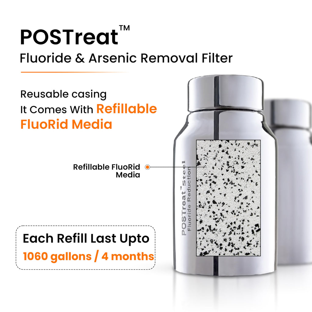 PHOENIX GRAVITY POSTreat Steel Fluoride Reduction Elements - Set of 2 AISI 304