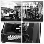 SOCKIR Headlight Assembly for 2002-2009 Chevy Trailblazer Full Length Grill Bar