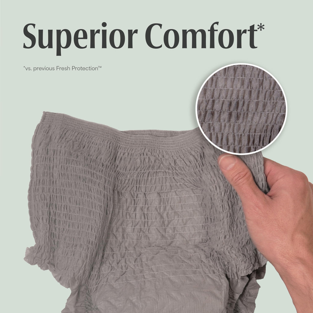 80 Count Size S/M Depend Fresh Protection Adult Diapers for Men