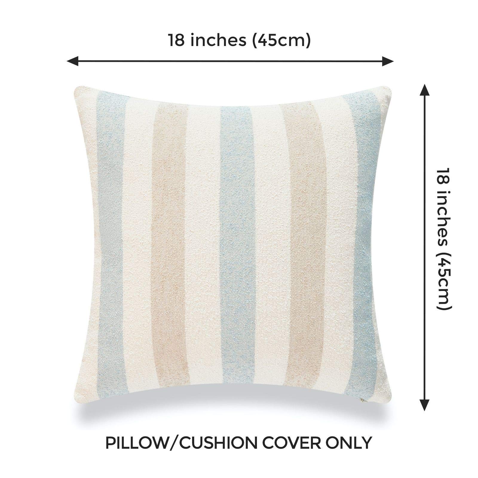 Hofdeco Beach Coastal Decorative Pillow Cover ONLY for Couch, Sofa, or Bed,