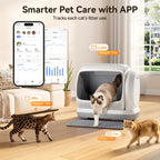 Meowant Large Space Automatic Litter Box for Multiple Cats