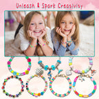 Leitait Girls Bracelet Making Kit 3400pcs Charm Jewelry DIY Craft Gift Ages 5-12