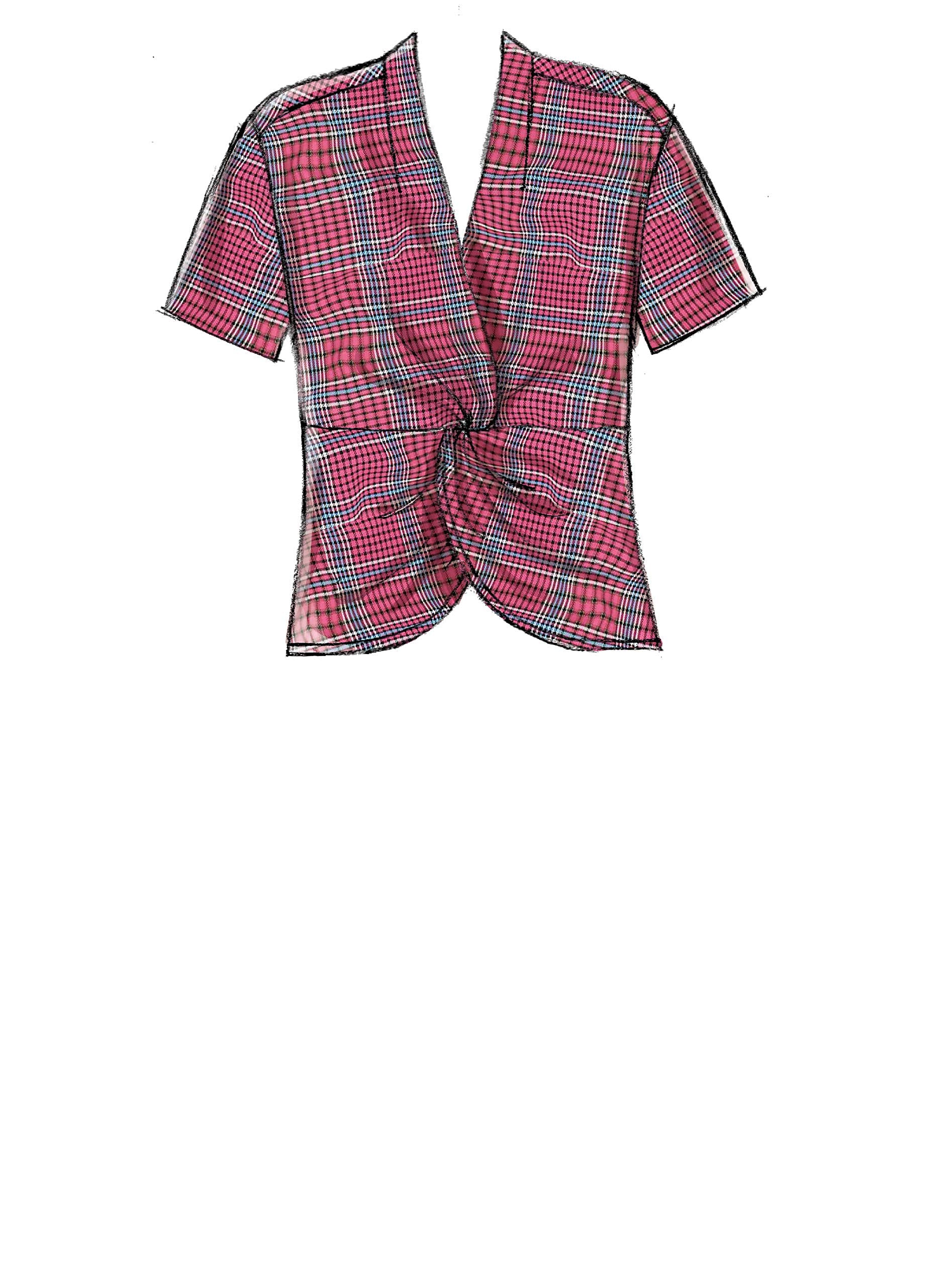 McCall Pattern Company McCall's M7957E6 Women's Twist-Front Shirt Sewing