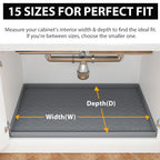 TigeJoy 28" x 19" Under Sink Mats for Kitchen Waterproof, Leak-Proof Silicone
