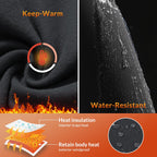 BALEAF Womens Fleece Lined Leggings Thermal Water Resistant Winter Pants Black M