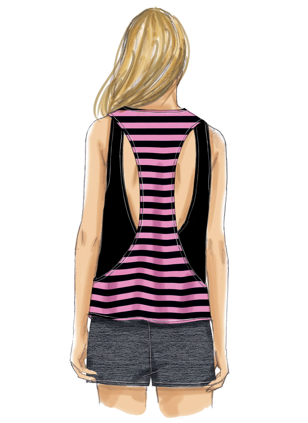 McCall's Patterns Misses' Pullover Tops Size Y(XSM-SML-MED)