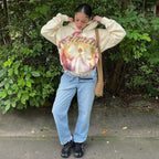 Mandonce Graphic Sweatshirts for Women Long Sleeve Cute Hoodies Y2K Zip up
