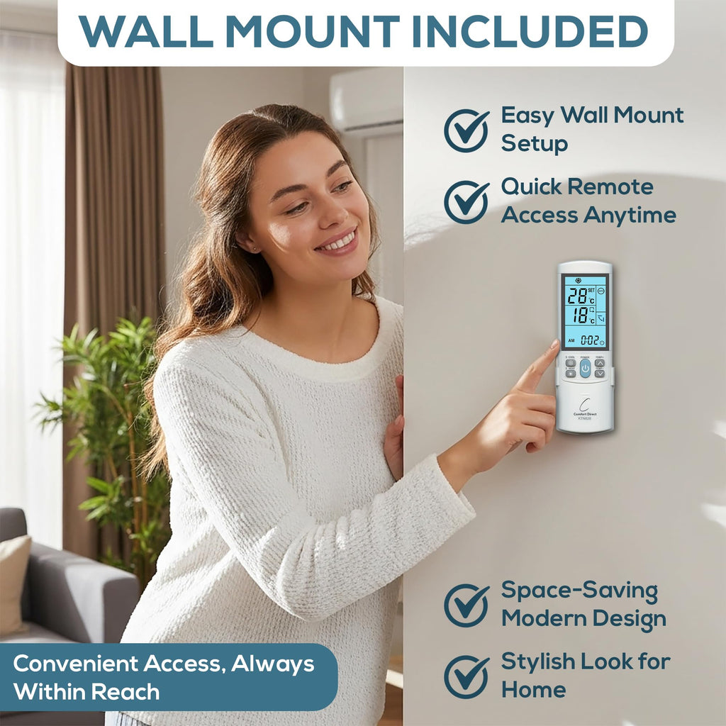 KTN828 Universal Mini Split A/C Remote Control Dual °F °C Modes