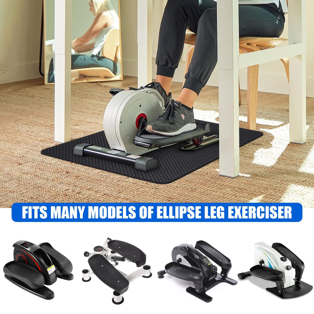 TOBWOLF Double-Sided Non-Slip Under Desk Elliptical Mat