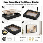 Canvas Floater Frame for Finished Canvas Art, 1.25" Deep Floating Shadow Gap