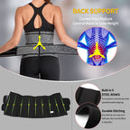 KIWI RATA Neoprene Sauna Waist Trainer Corset Sweat Belt with 2 Straps for Women