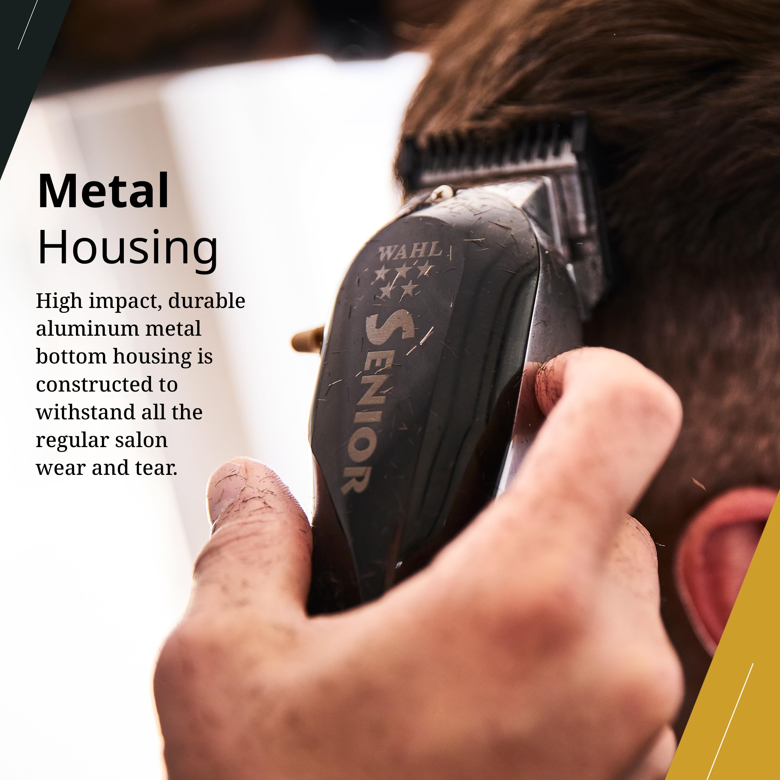 Wahl Professional 5 Star Cordless Senior Clipper, Precision Fade Blades, Metal