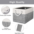 Fab totes Storage Bins [3-Pack], Foldable Storage Baskets for Organizing Toys,