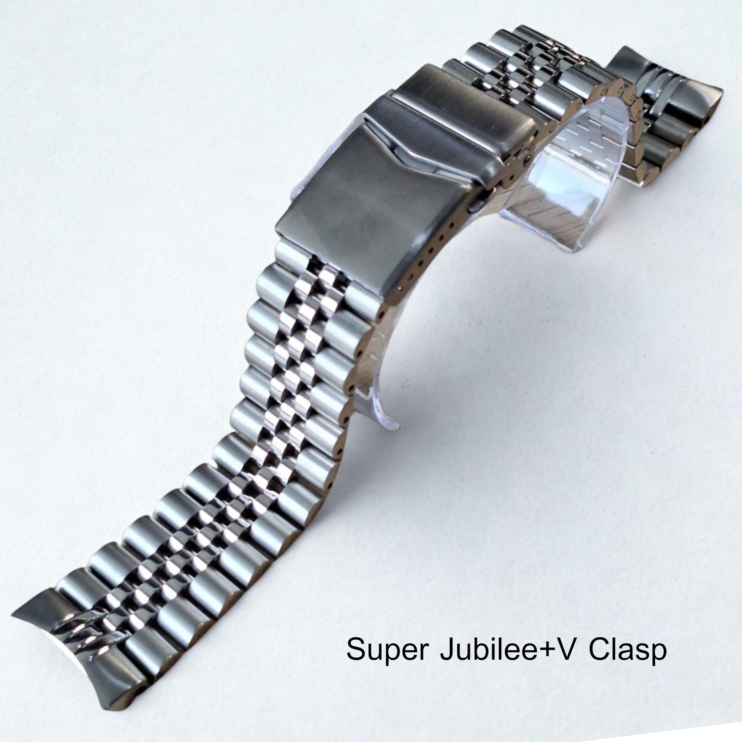 CSJU002 Solid jubilee Stainless Steel Watch Band for Casio Duro MDV106 / MDV107
