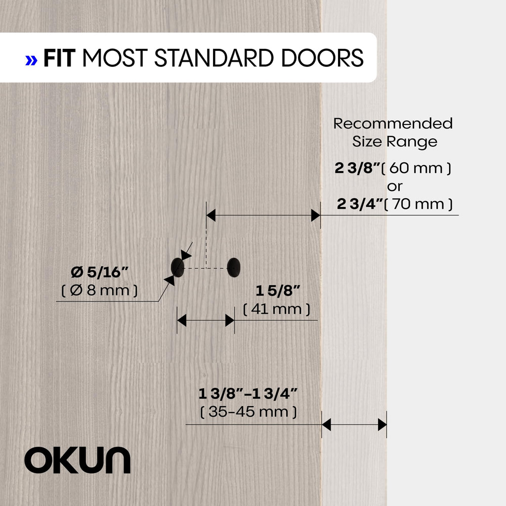 Okun Halo Dummy Door Handle, Brushed Champagne Gold Non-Turning Door Lever