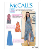 McCall's Patterns McCall's Learn Women's Neck Strap Dress, Sizes 16-22 Sewing