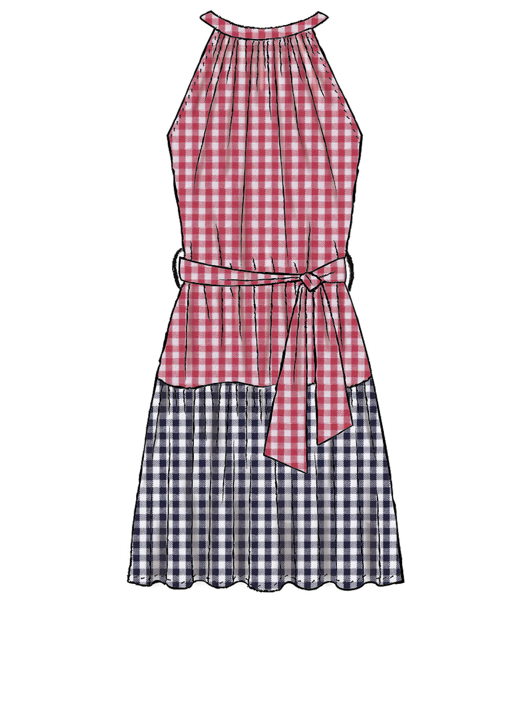 McCall's Patterns McCall's Learn Women's Neck Strap Dress, Sizes 16-22 Sewing