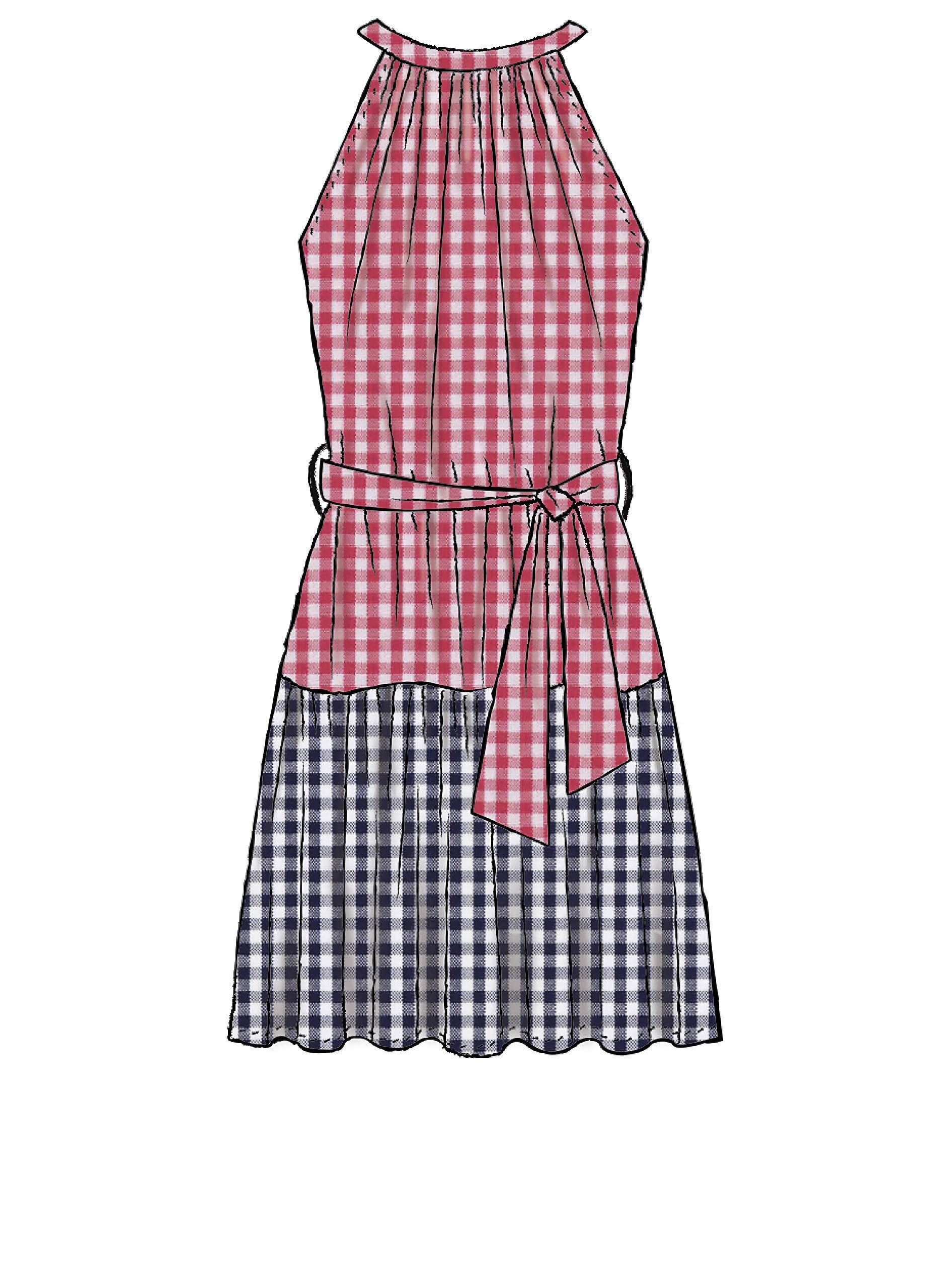 McCall's Patterns McCall's Learn Women's Neck Strap Dress, Sizes 16-22 Sewing