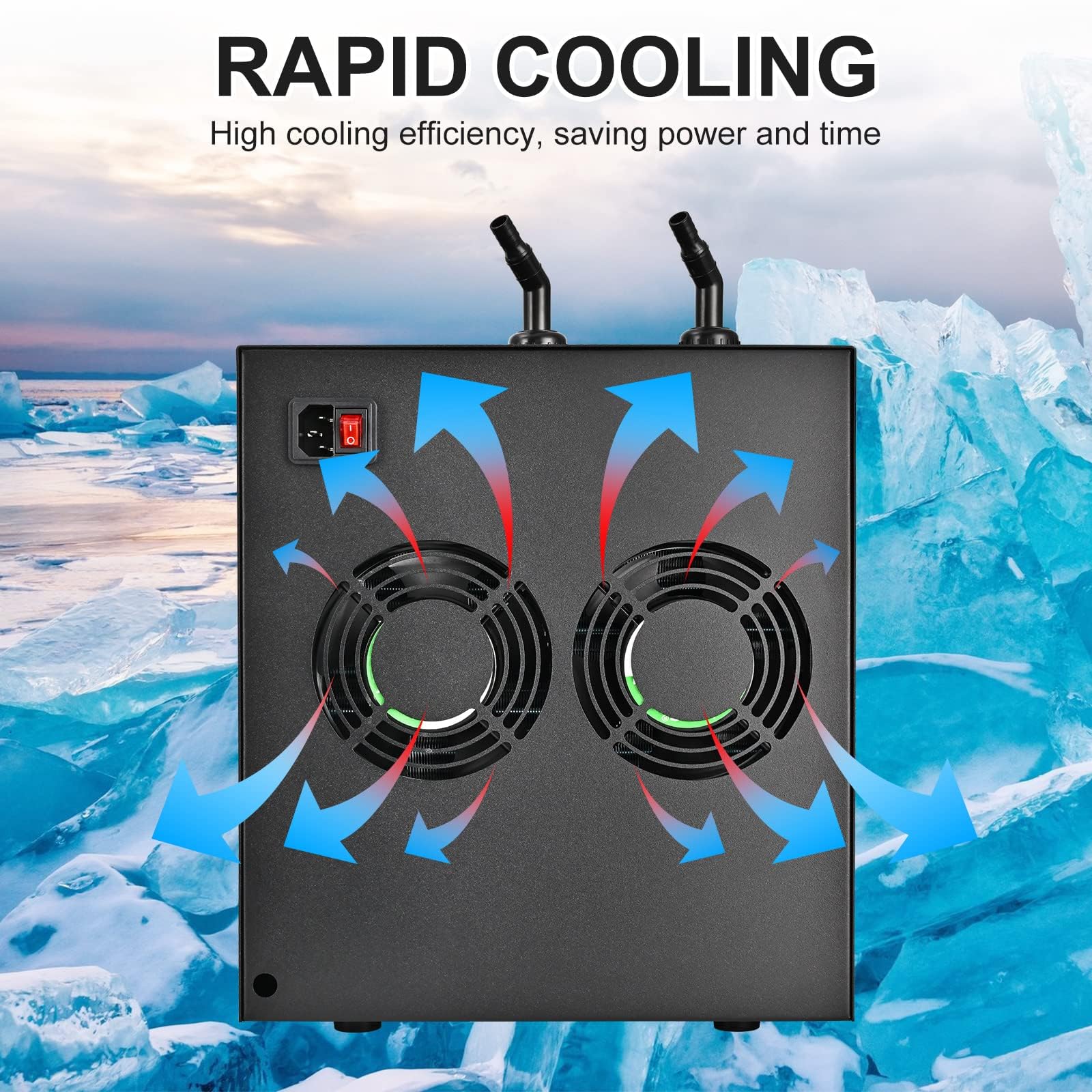 1/3HP Aquarium Chiller 79 Gal 300L Fish Tank Water Cooler Hydroponics