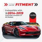 Chevrolet Corvette C7 Front Lower Bumper Grille Z06 Style Gloss Black 2014-2019