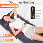 Snailax Memory Foam Massage Mat with Heat, 10 Vibrating Motors Full Body