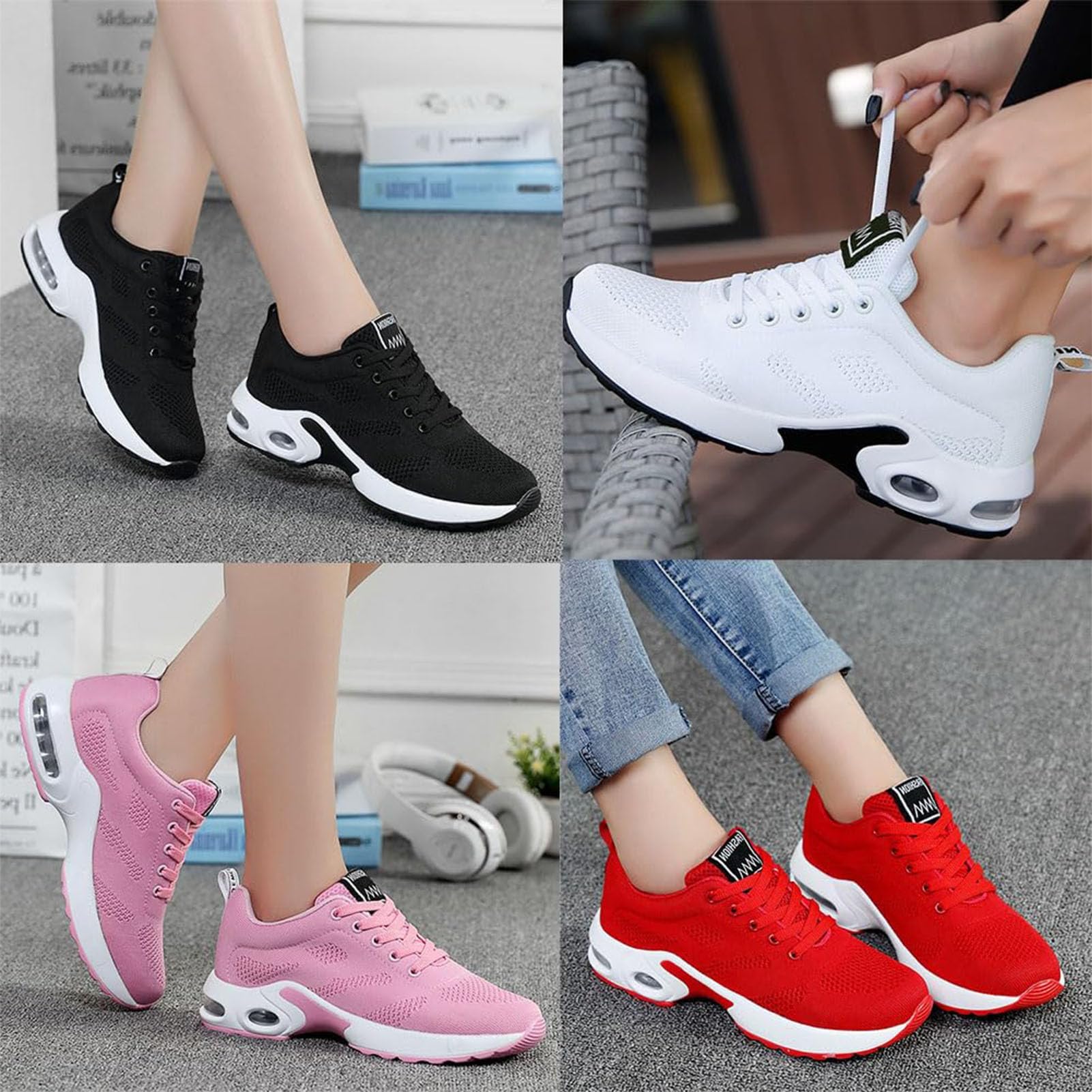 EOVKUFNG Musabela Orthopedic Shoes for Women, Mesh Casual Breathable Knit Air