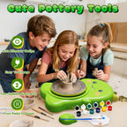 Skirfy Mini Pottery Wheel Kit for Beginners Kids,Electric Ceramic Wheel with