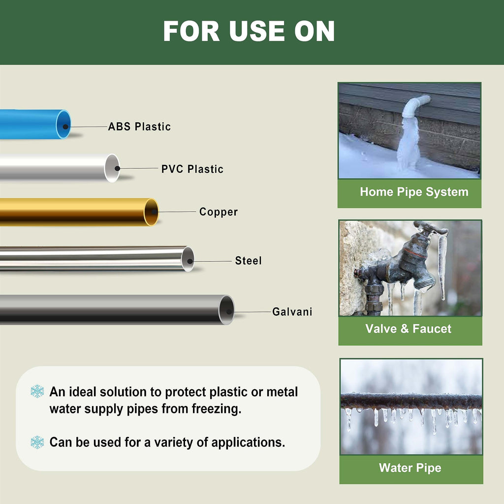 MAXKOSKO 7 Feet Pipe Heat Cable for Water Pipe Freeze Protection,