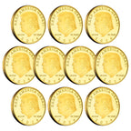 8 Pcs 47th President of The United States Donald Trump Coin Commemorative Never