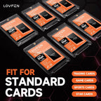 50ct Thick Magnetic Card Holders for Trading Cards, 35pt Heavy-Duty Hard Cards