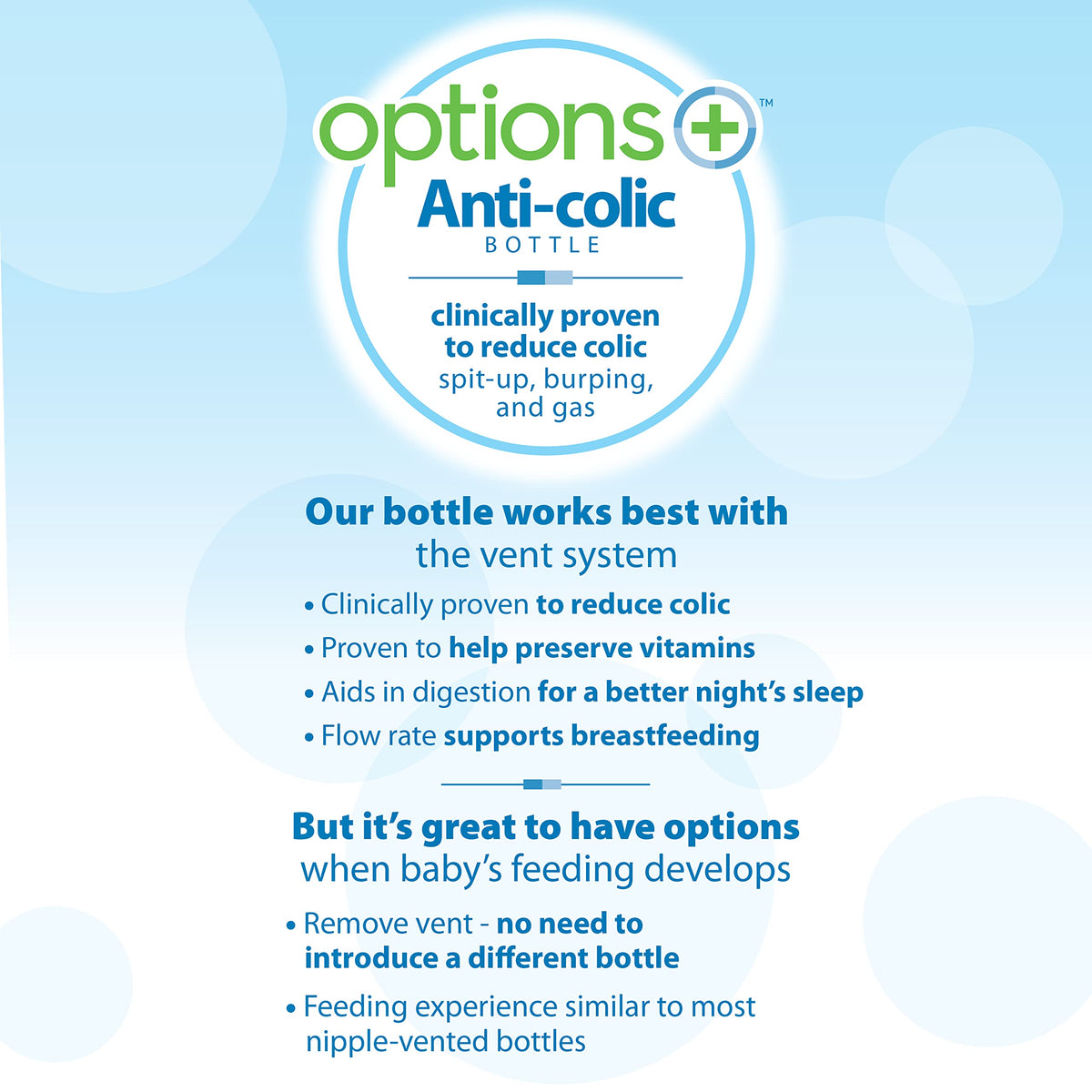 Dr. Brown’s Anti-Colic Options+ Wide-Neck Sippy Bottle Starter Kit, 9oz/270mL,