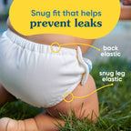 Charlie Banana Reusable Swim Diaper, XS Washable, with Easy On and Off Snaps for