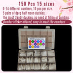 NOVO OVO Halloween Extra Thick Duck Feet Nail Tips Full Cover for Press on