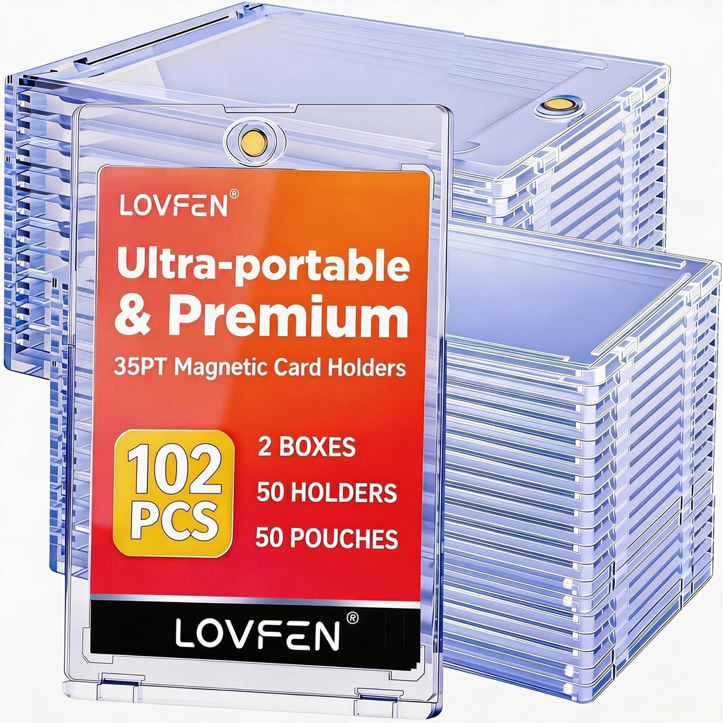 Magnetic Card Holder, Super Thin Premium 35pt One Card Holder Touch Card