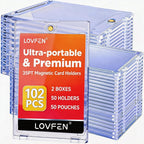 Magnetic Card Holder, Super Thin Premium 35pt One Card Holder Touch Card