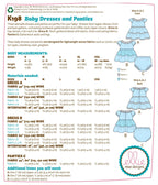 KWIK-SEW PATTERNS K0198 Baby Dresses & Panties, in One Envelope (S - XXL)