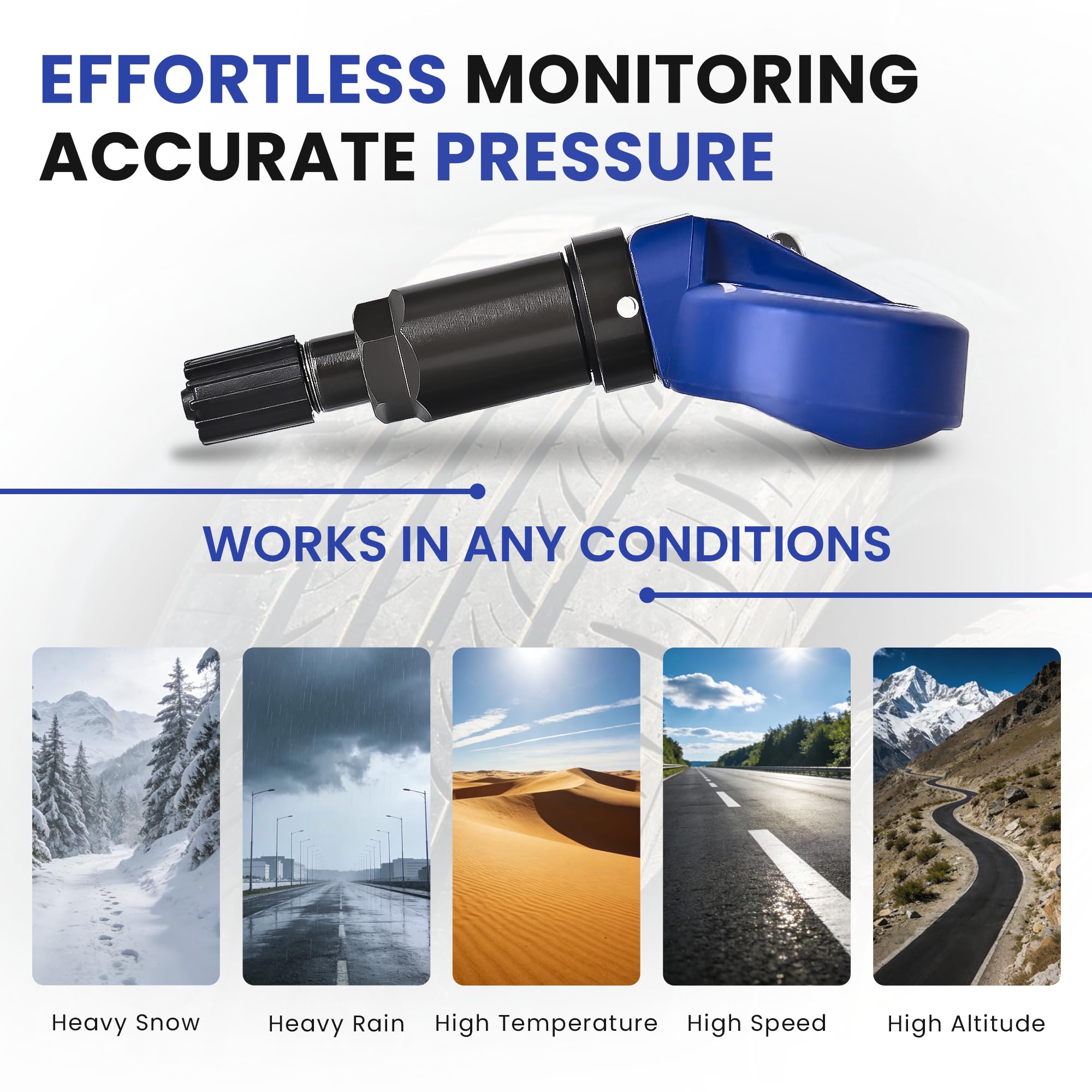 YUANCHINB Bluetooth TPMS Sensor Compatible with 2020-2026 Tesla Model 3 Model Y Model S Model X Tire Pressure Monitoring System Replaces OE 1490701-01-B 1490701-00-B 1PC