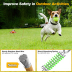 Tivray Dog Tie Out Stake and Cable, 360° Swivel Stake No Tangle, Heavy Duty