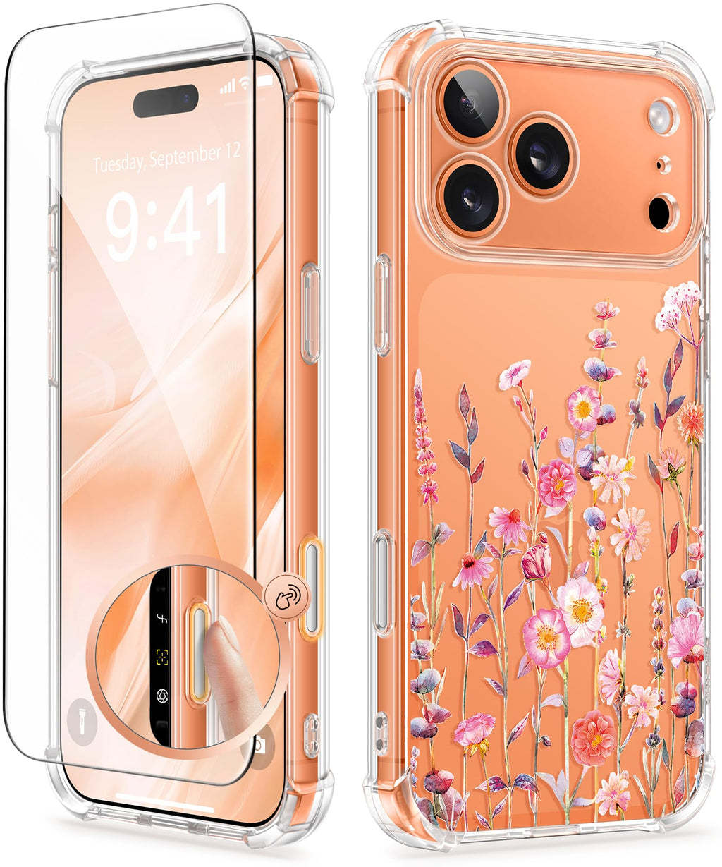 GVIEWIN for iPhone 17 Pro Max Case with Screen Protector, Upgraded [Full Camera
