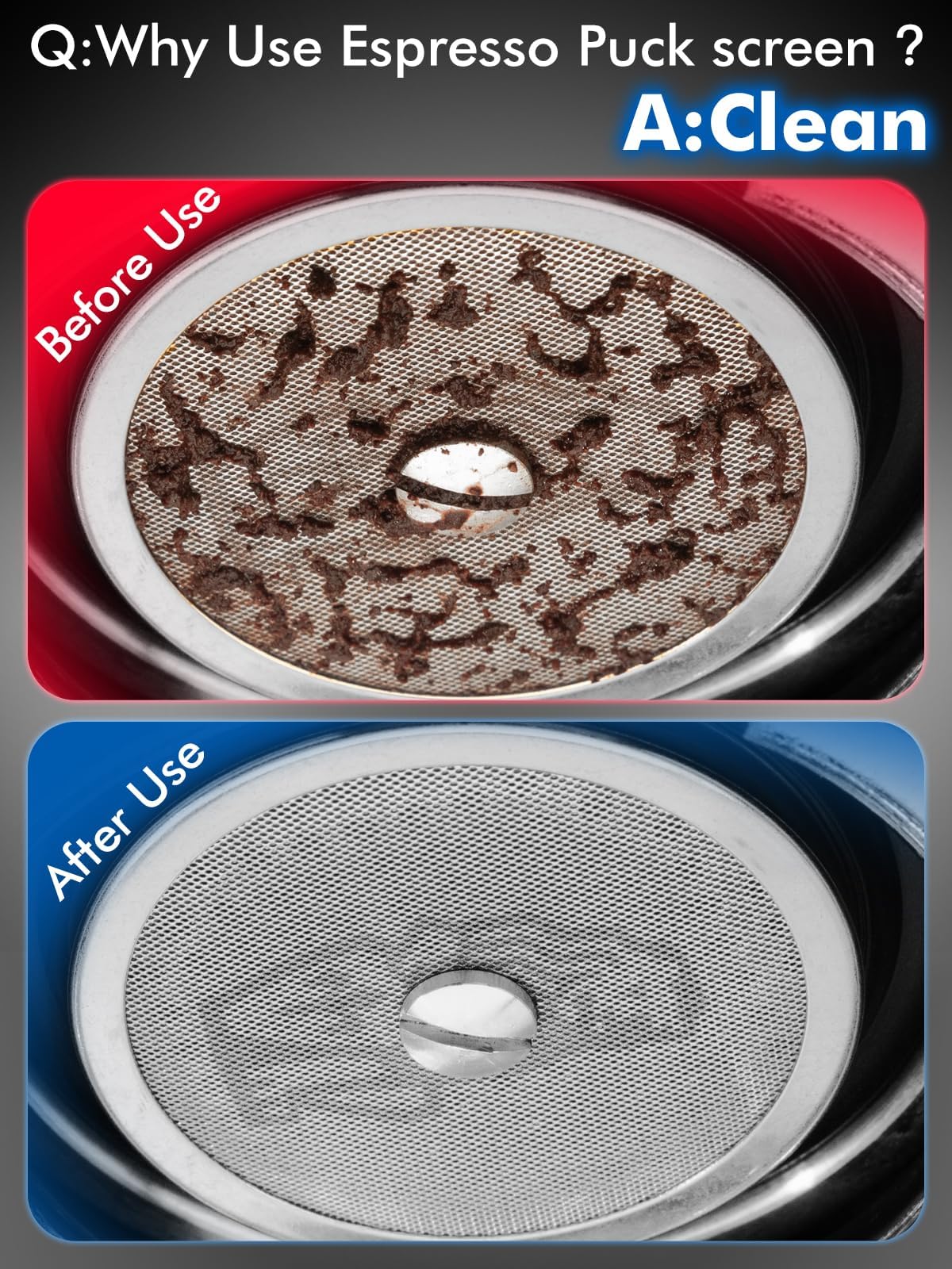 Dioomod 53.3mm Espresso Puck Screen, 0.9mm 150μm Ultra Thin Coffee Espresso