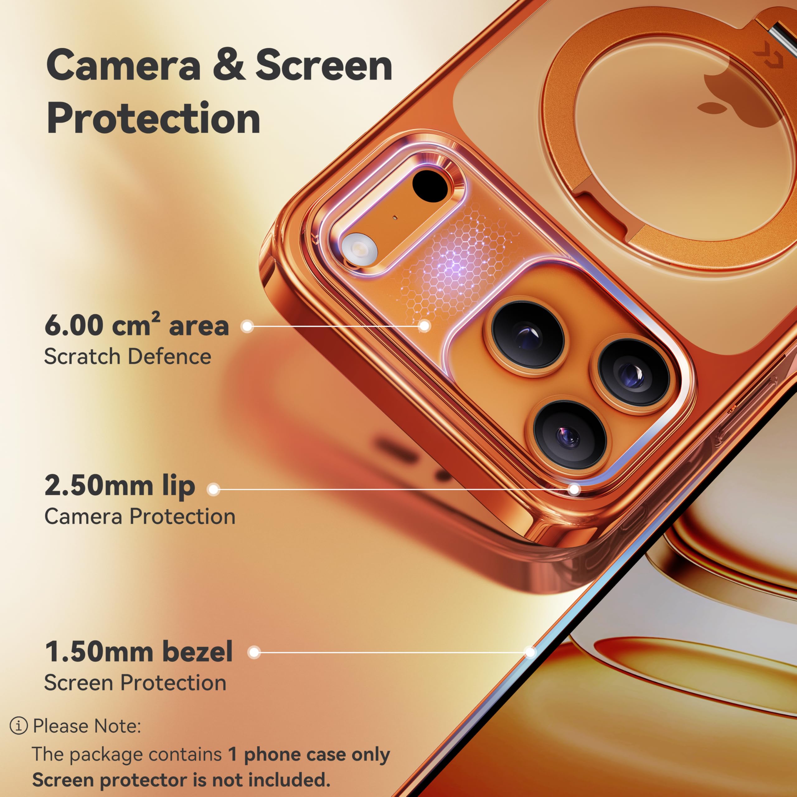 CASEKOO iPhone 17 Pro Max MagSafe Case 360 Spin Stand Military Protection Glossy