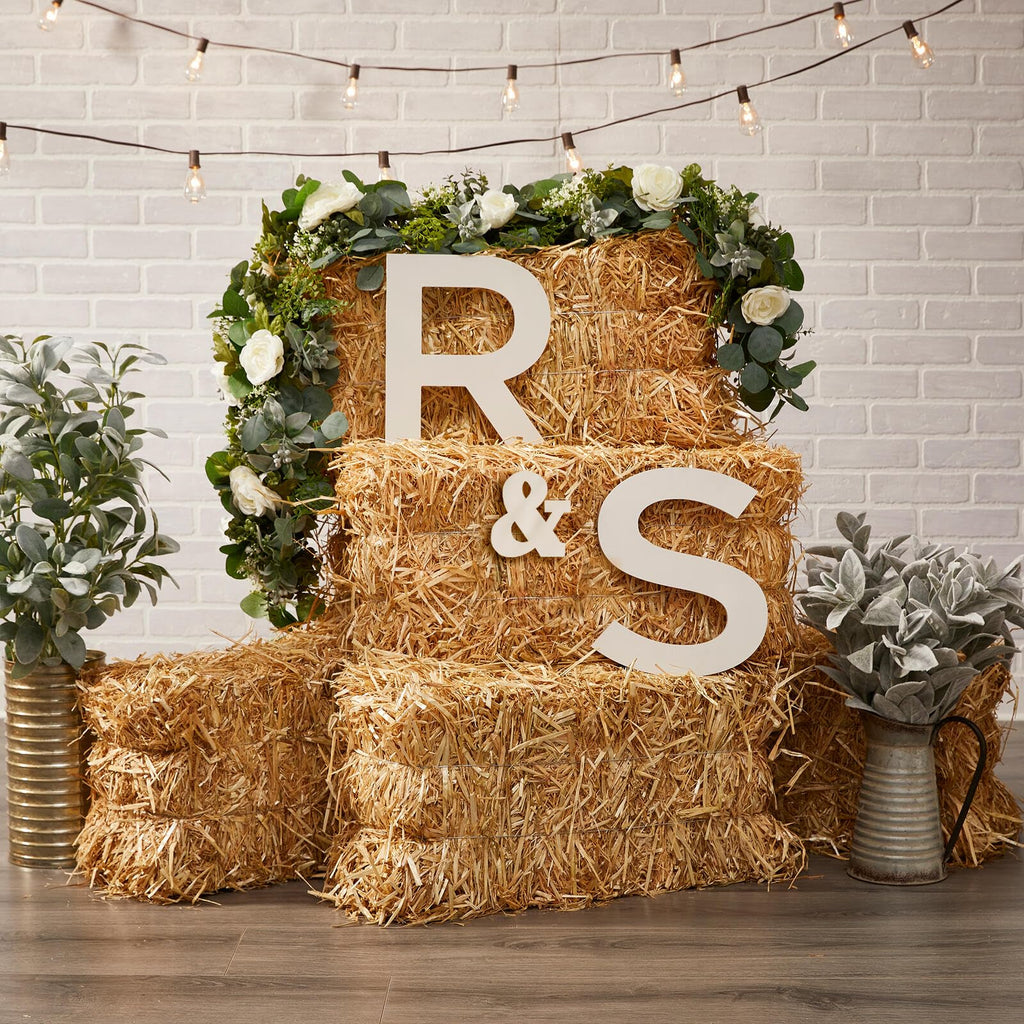 FloraCraft Decorative Straw Bale 9.5 Inch x 12 Inch x 24 Inch Natural