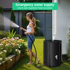 FAMIROSA 50 Gallon / 200L Rain Barrel, Collapsible Rain Barrels to Collect