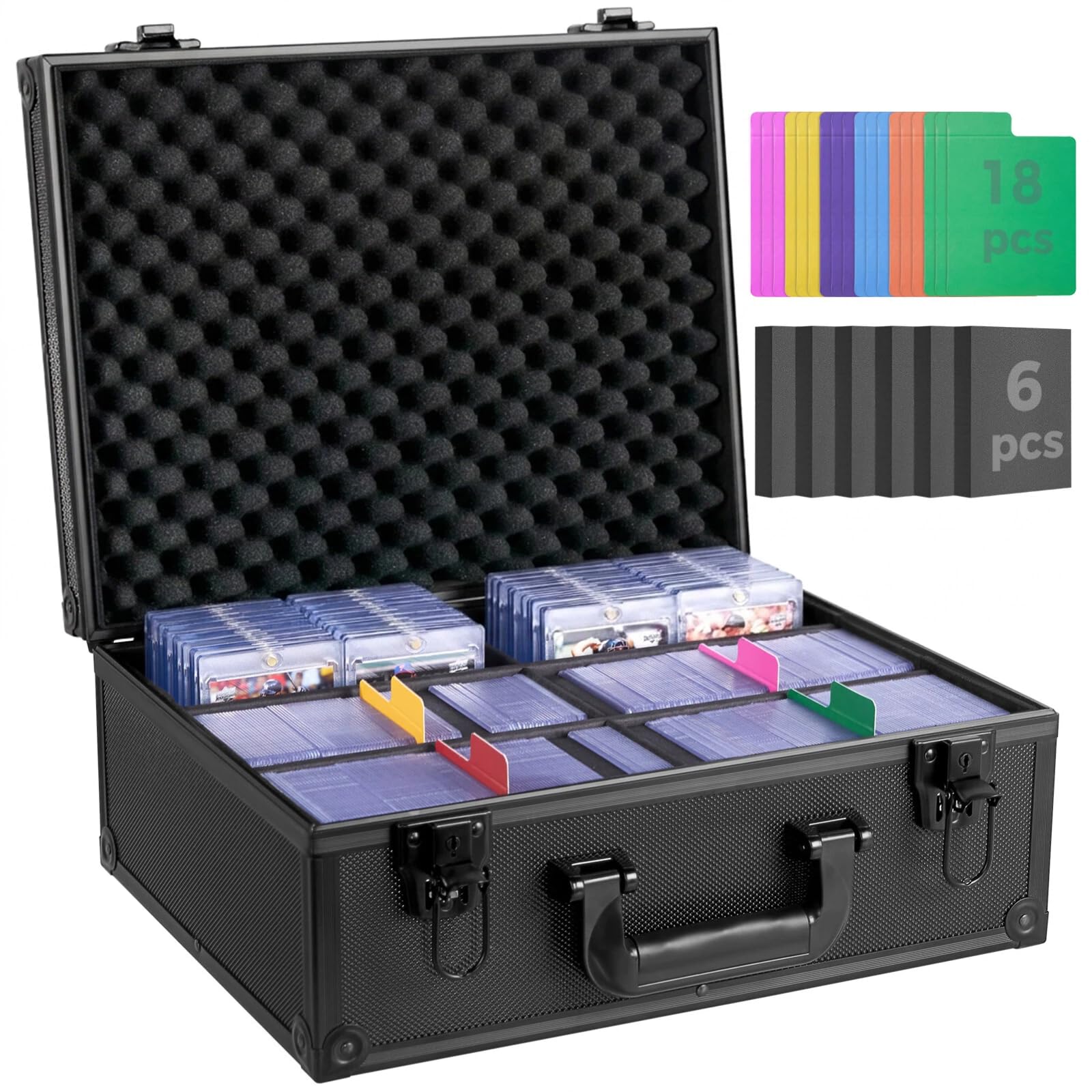 OEODAJ Top Loader Storage Box, Trading Card Case for 3x4 Sports Cards