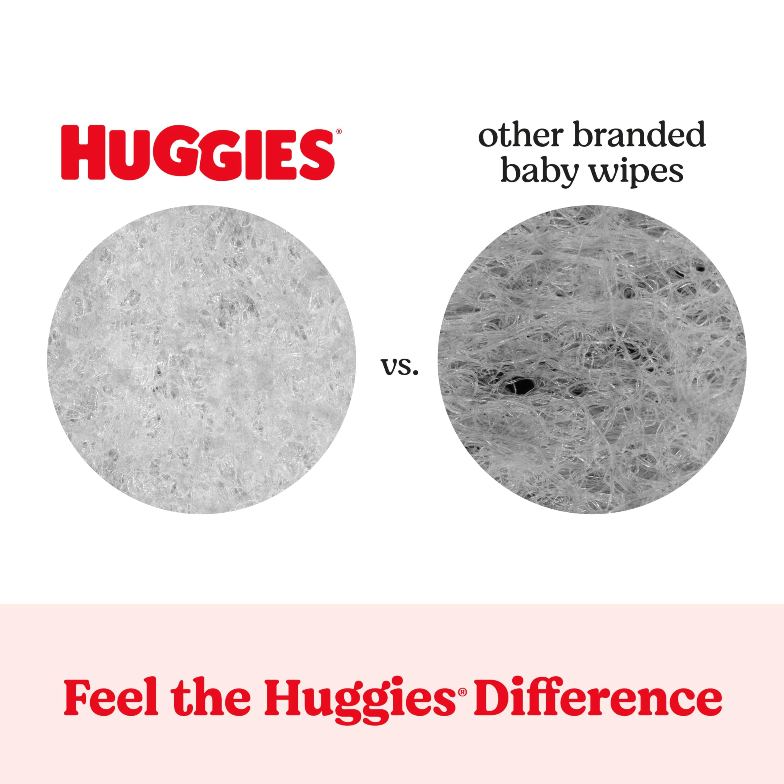 Huggies Simply Clean Unscented Baby Diaper Wipes, 10 Flip-Top Packs (704 Wipes