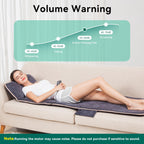 Snailax Memory Foam Massage Mat with Heat, 10 Vibrating Motors Full Body