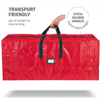 ZOBER 9FT Christmas Tree Storage Bag Waterproof Durable Handles Red